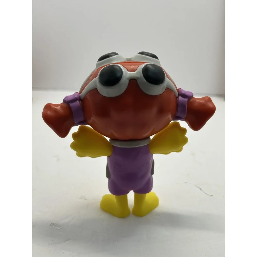 Vintage McDonald's Birdie Figure Purple Goggles Plastic Toy Small Yellow Cute